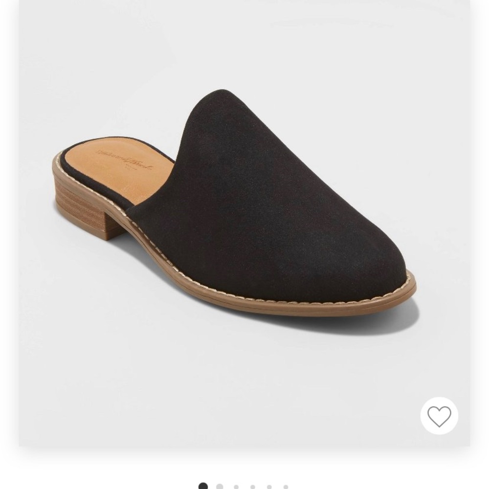 Black Slide-in Mules